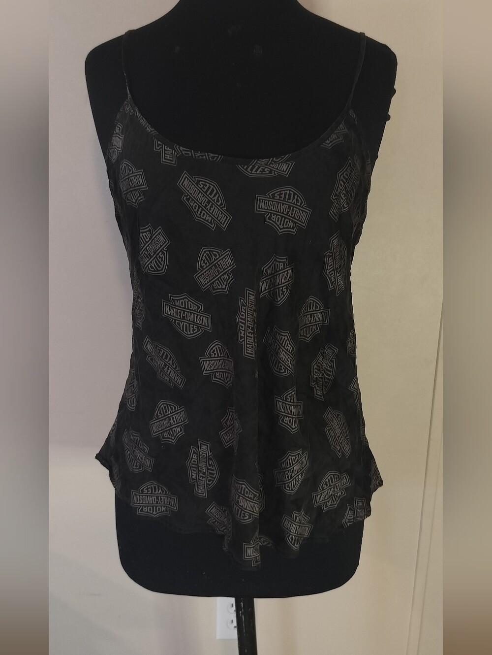 Harley-Davidson Black Logo Print Camisole